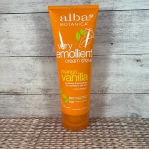 Alba Botanica Very Emollient Cream Shave‎ in Mango Vanilla 8 oz.